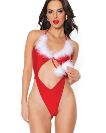 Santa Baby Marabou Teddy