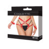 Red Bow Thigh Harness & Cuff Set