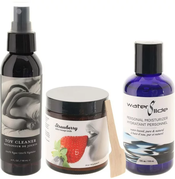 Earthly Body - Play & Pleasure Gift Set - Strawberry