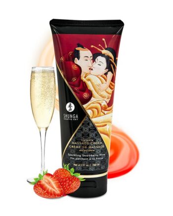 Shunga - Kissable Massage Cream - Sparkling Strawberry Wine