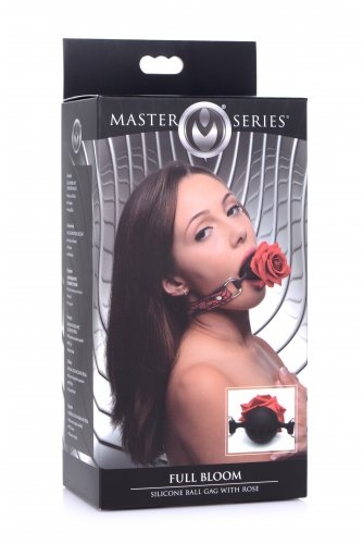 Master Series - Silicone Ball Gag with Rose