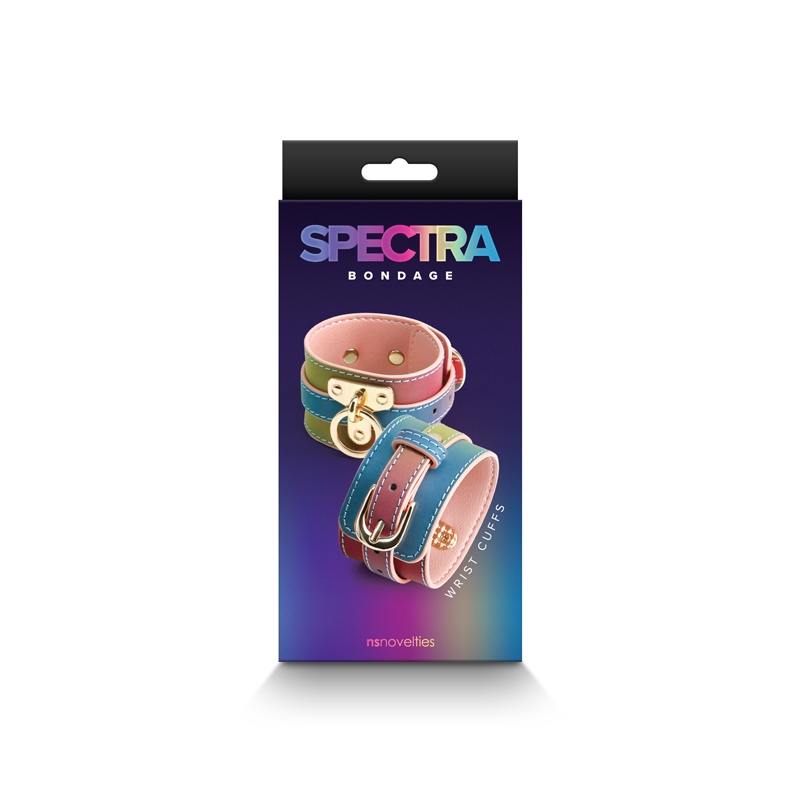 Spectra Bondage - Wrist Cuffs - Rainbow
