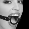 Shots - Ouch! B&W - Silicone Open Mouth Ring Gag