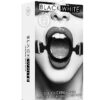 Shots - Ouch! B&W - Silicone Open Mouth Ring Gag