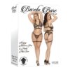Barely Bare - Plus Size Strappy Harness Bra & Panty