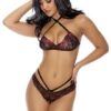 Barely Bare - Cross Halter Bralette & Panty