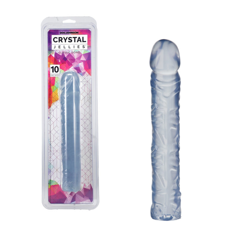 Crystal Jellies - 10" Classic Dong - Clear