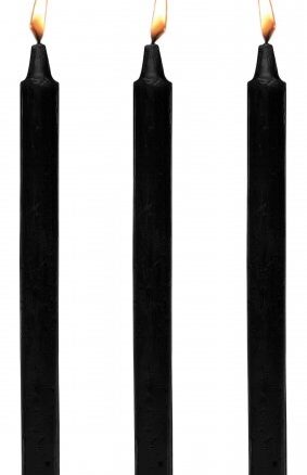 Master Series - Fetish Drip Candles - 3 Pack - Black 