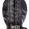 Fetish Tentation - Vegan Leather Hood With Removable Mask