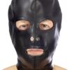 Fetish Tentation - Open Mouth & Eyes Vegan Leather Hood