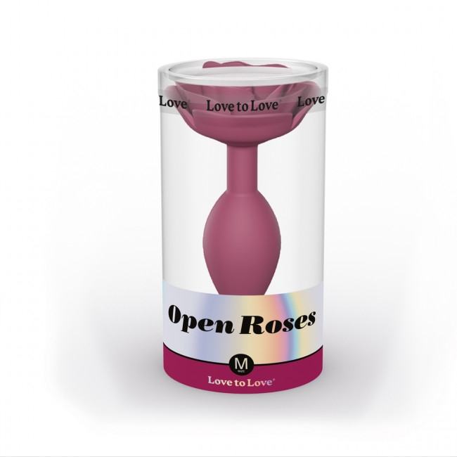 LoveToLove - Open Roses Silicone Plug - Medium