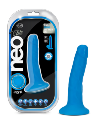 Blush - Neo Elite - 6" Silicone Dual Density Cock