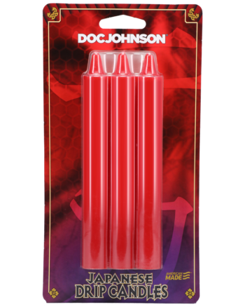 Japanese Drip Candles - Set of 3 - Red