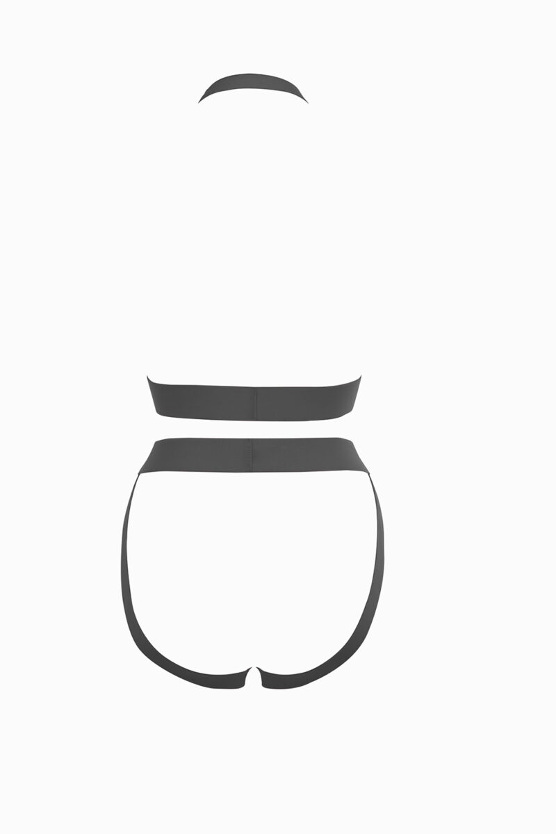 Kitten - I'm Yours Open Halter Teddy - Black