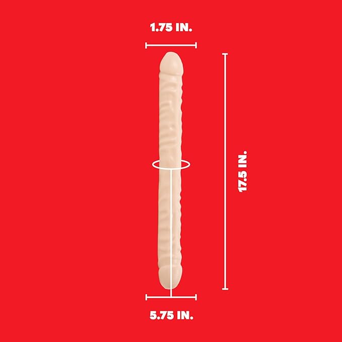 Doc Johnson - 18" Veined Double Header - White