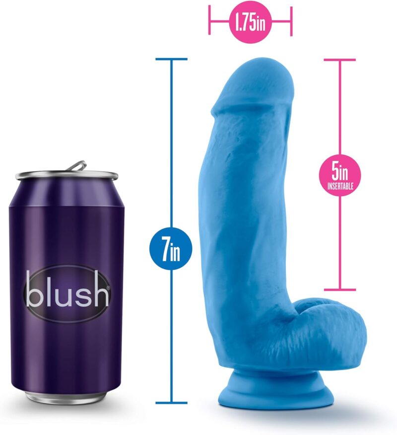 Blush - Neo Elite - 7" Silicone Dual Density Cock With Balls