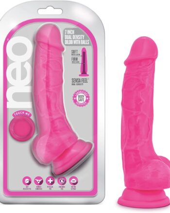 Blush - Neo - Dual Density 7.5" Cock With Balls