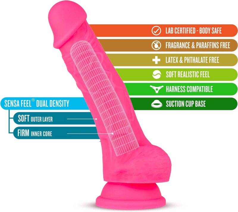 Blush - Neo - Dual Density 7.5" Cock With Balls