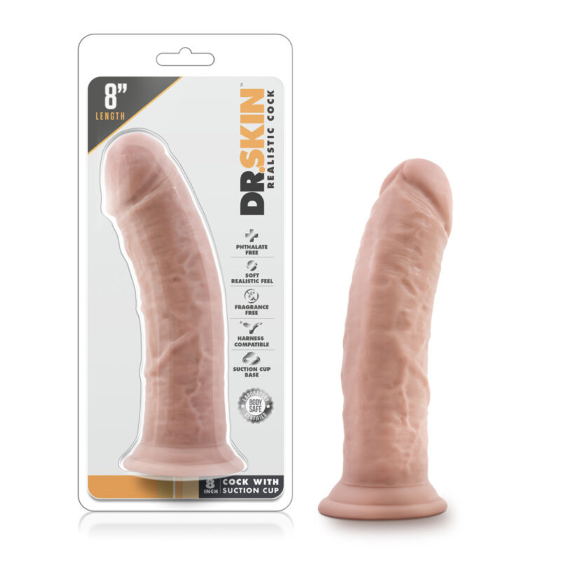 Blush - Dr. Skin - 8 Inch Cock With Suction Cup