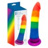 Blue Bunny - Zazou - 8" Rainbow Dildo