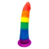 Blue Bunny - Zazou - 8" Rainbow Dildo