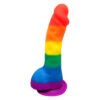 Blue Bunny - Gazou - 8" Rainbow Dildo With Balls