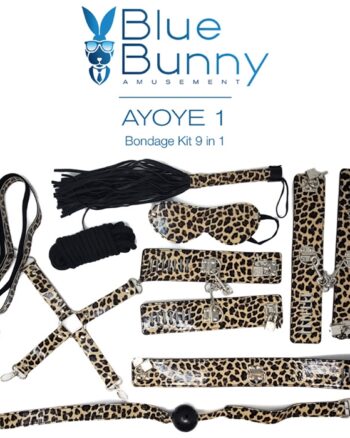Blue Bunny - Ayoye - 9-In-1 Leopard Bondage Kit