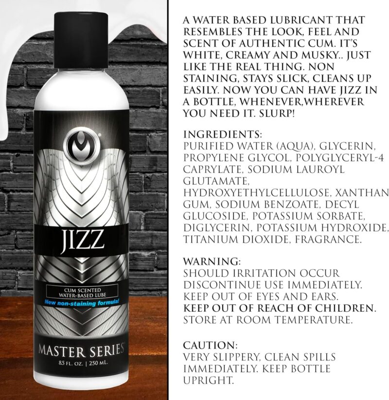 Master Series - Jizz - Cum Scented Water-Based Lube