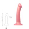 Strap-On-Me - Mono Density Dildo - Metallic Rose