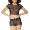 See-Through Crop Top & Short Set