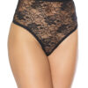High Waisted Lace Thong