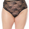 High Waisted Lace Thong