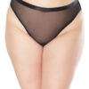 High Waisted Sheer Crotchless Panty