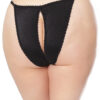 High Leg Crotchless Panty
