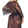 Sheer Eyelash Lace Robe