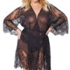 Sheer Eyelash Lace Robe