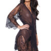 Sheer Eyelash Lace Robe