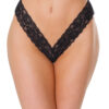 High Cut Lace Thong