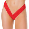 High Cut Lace Thong