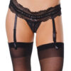 Lace Garter Thong