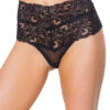 High Waisted Lace Thong