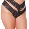 High Waisted Lace Thong