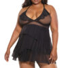Sheer Layered Babydoll & G-String Set