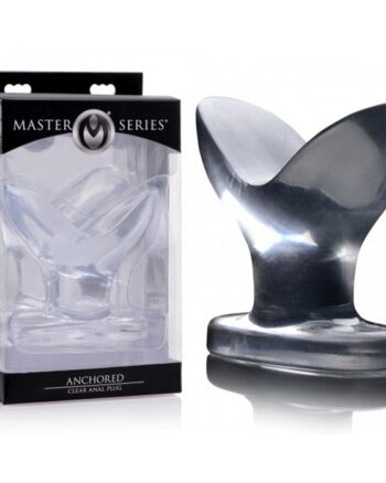 Master Series Anchored Clear Anal Plug