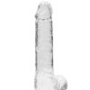Shots - RealRock - Realistic Dildo with Balls 8"/21cm - Clear