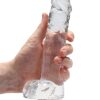 Shots - RealRock - Realistic Dildo with Balls 8"/21cm - Clear