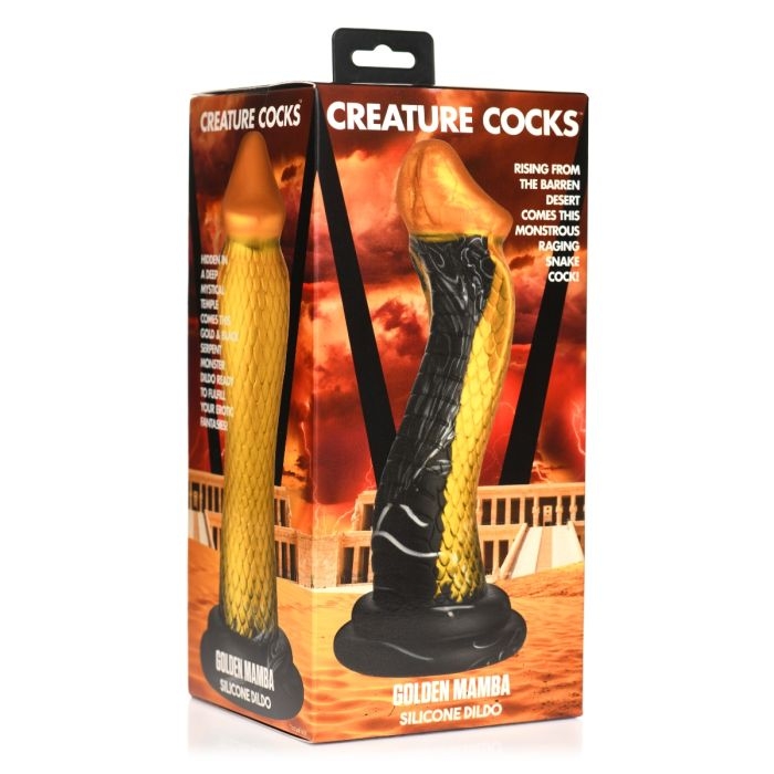 Creature Cocks - Golden Snake Silicone Dildo