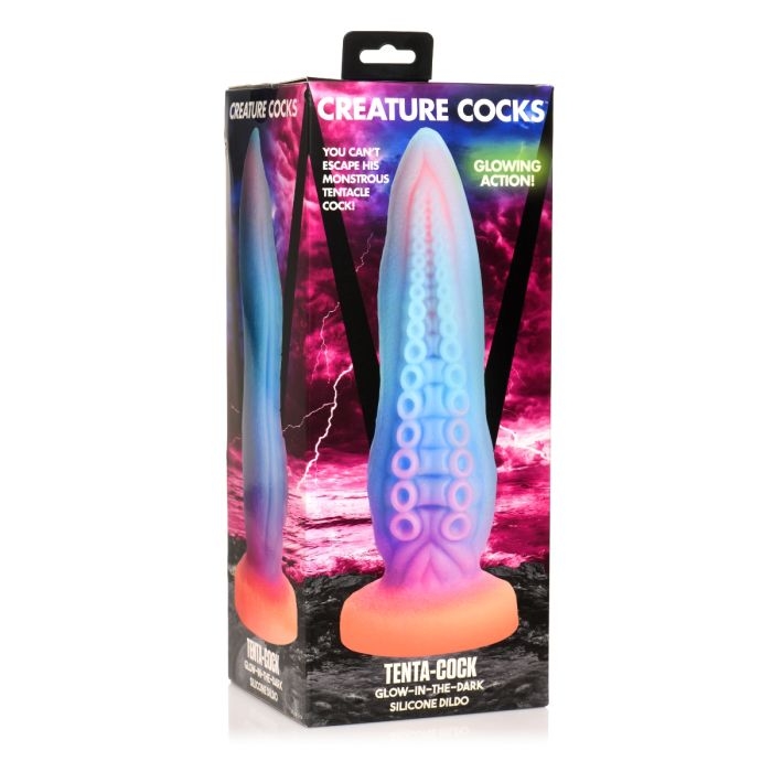 Creature Cocks - Glow-in-the-Dark Tenta-Cock Silicone Dildo