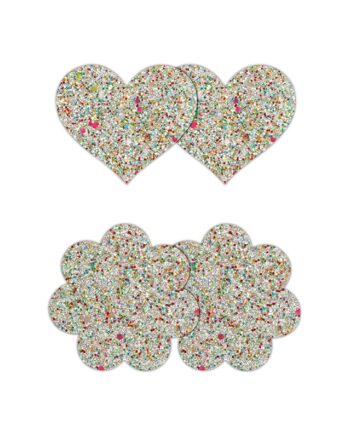 NS - Pretty Pasties - Glowing Heart & Flower 2 Pack