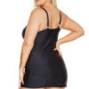 Black Label Lace Up Stretch Dress